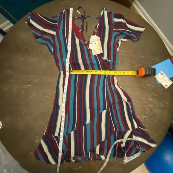 Band of Gypsies Annie Short Sleeve Ruffle Dress XS - Picture 15 of 15